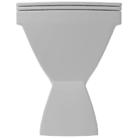 EWC-15111PP Solo EWC S Trap With Normal Close Seat Cover, Hinges, Fixing Accessories