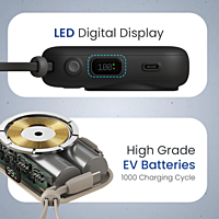 Power Shutter Wireless Magnetic Power Bank Black