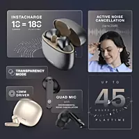 Noise Buds VS104 Max Silver Gray