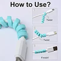 Spiral Charger Cable Protector for All  Earphone & Cable Cover