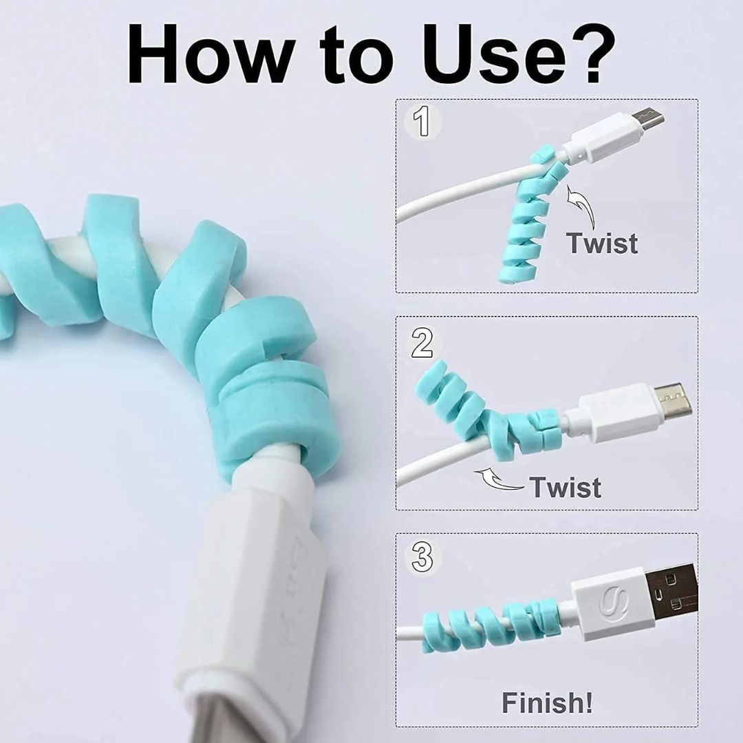 Spiral Charger Cable Protector for All  Earphone & Cable Cover