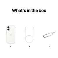 Apple iPhone 16 (White, 128 GB)