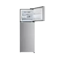 LG 272L Double Door Refrigerator, Convertible, Multi Air Flow, Shiny Steel, 2 Star