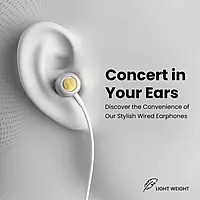 Portronics Coch 10 Wired  (White, In the Ear)