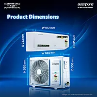 Acerpure Chill Neo 1.5 Ton 3 Star 5100W AC5IPG61.5TN3W51W Inverter Split AC (2026 Model) | Energy Efficient 7-in-1 Convertible |Cools at 58°C |Ice Blast | 4 Ways swing | Copper Condenser