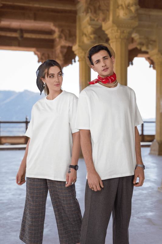 Round Neck Drop Shoulder Round Neck Drop Shoulder