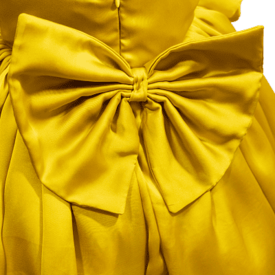 Golden Bloom Ball Gown