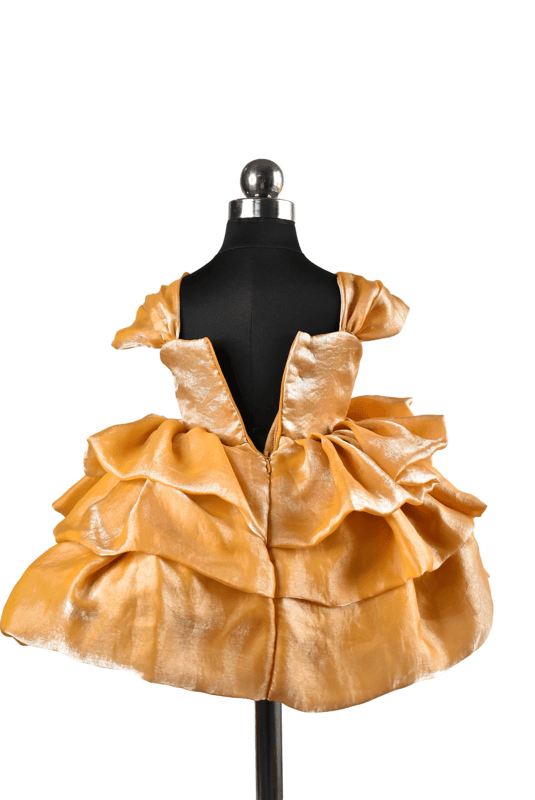 Golden Rose Couture Dress
