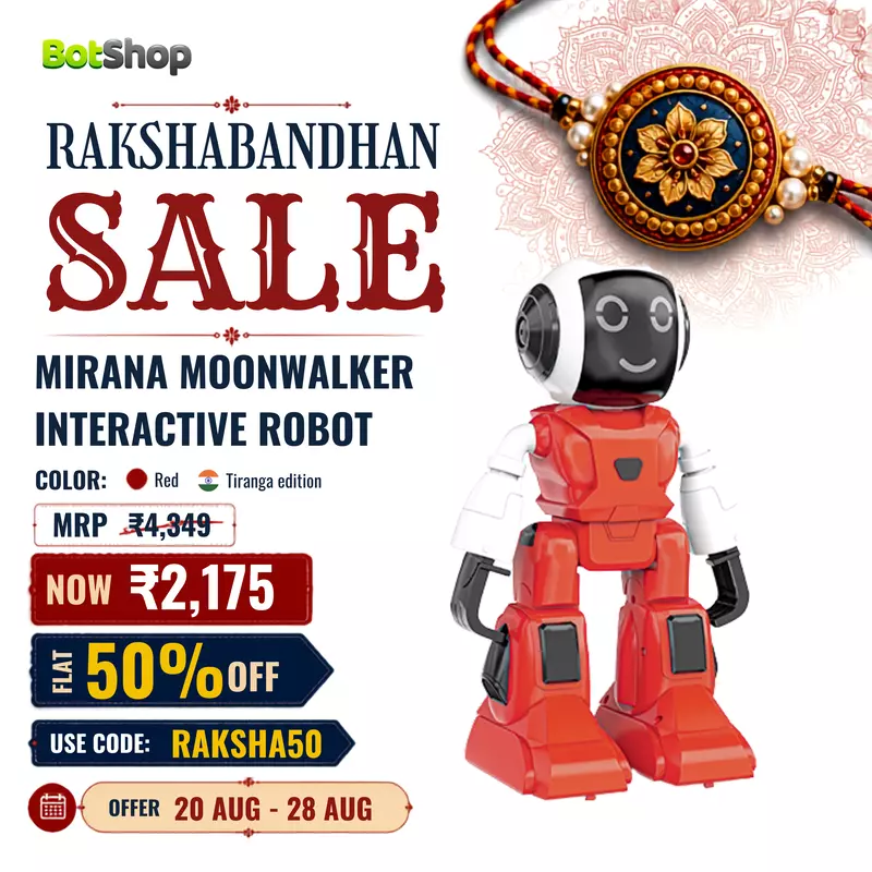 Mirana Moonwalker Interactive Robot | Bluetooth Speaker & Voice Control Toy