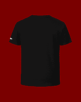 Unisex Black Plain Crew Neck Tee