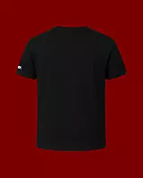 Unisex Black Plain Crew Neck Tee