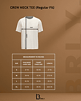 Unisex Red Plain Crew Neck Tee