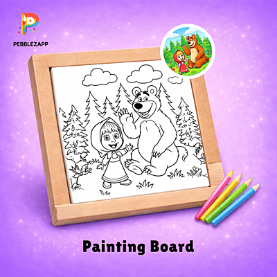 heartwarming forest-themed coloring