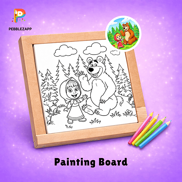 heartwarming forest-themed coloring