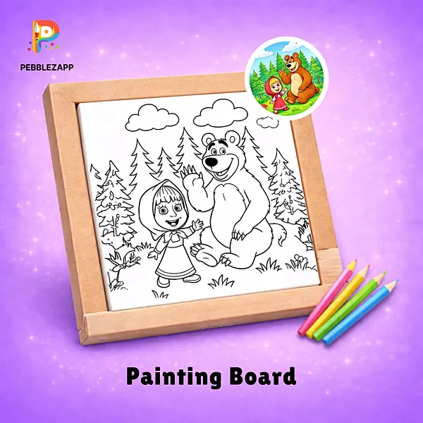 heartwarming forest-themed coloring