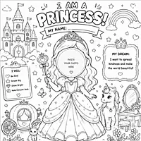 I Am a Princess – Colour & Frame Kit