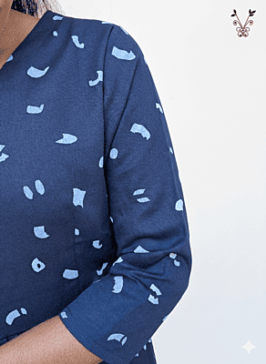 Peplum Set Dark Blue