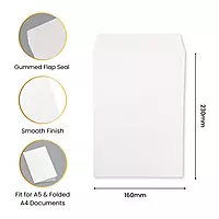 Pack of 500 C5 White Envelopes