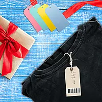 Pack of 100 Medium Buff Strung Tags 25 x 39mm