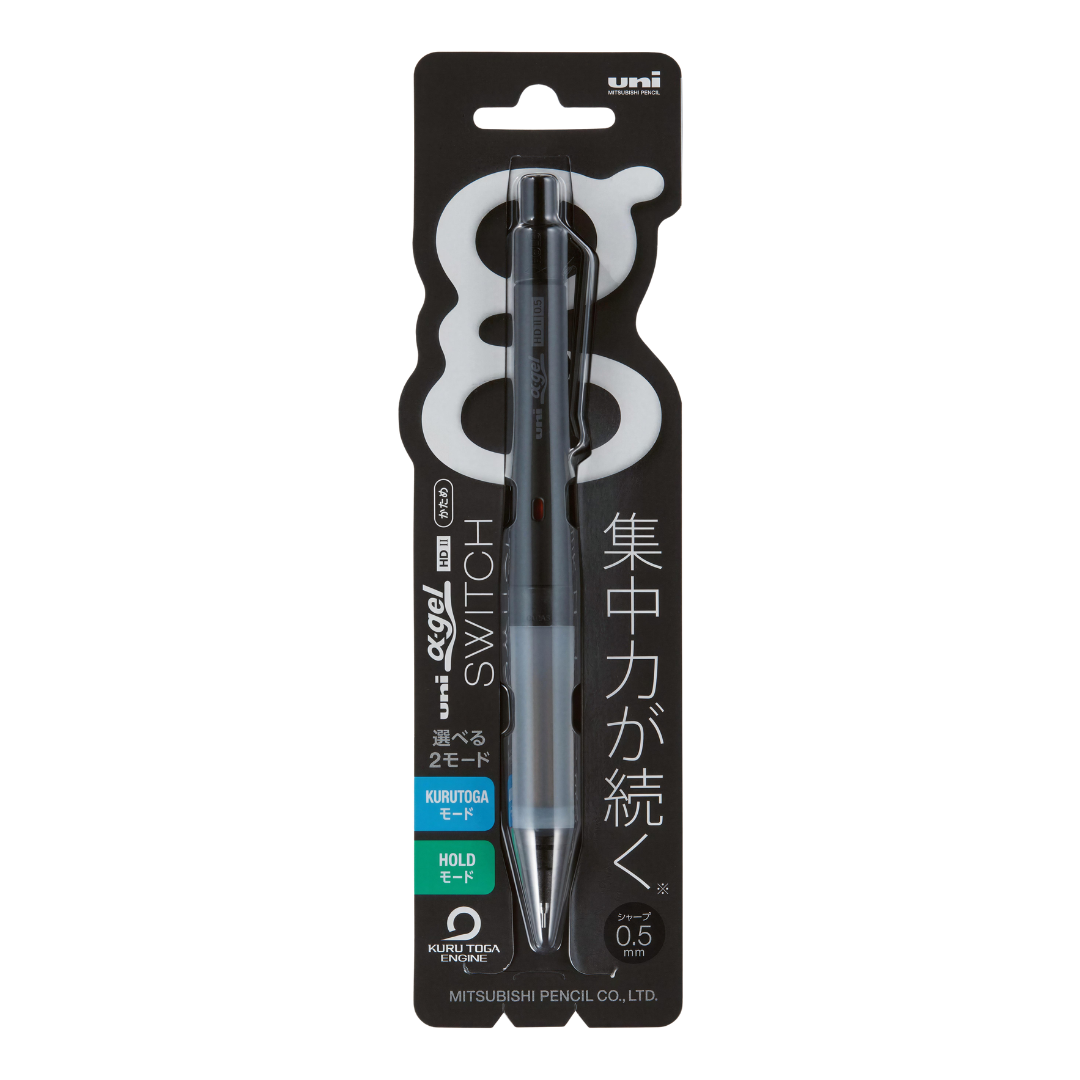 Mitsubishi Pencil Alpha-Gel Switch 0.5 Black