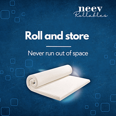 Neev 2 Inches Cool Gel Memory Foam Rollable Topper