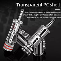 Banana Plug Y-Shaped Adapter Rhodium Plated - Red - BP-YRPR Banana Plug Y-Shaped Adapter Rhodium Plated - Red - BP-YRPR