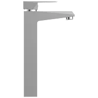 LV-2028 Single Lever Tall Basin Mixer With Braided Hoses (Table Mounted Model)