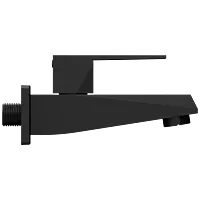 LV-MB-2003 Long Nose Bib Tap With Wall Flange (Matt Black)