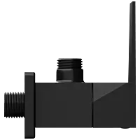 LV-MB-2004 Angle Cock With Wall Flange (Matt Black)