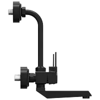 LV-MB-2020 Wall Mixer 2 In 1 With Connecting Legs With Wall Flange (Matt Black)