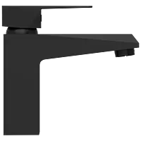 LV-MB-2027 Single Lever Basin Mixer With Braided Hoses (Table Mounted Model) (Matt Black)