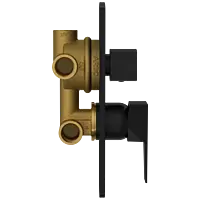 LV-MB-2053 2 Inlet 3 Outlet High Flow Diverter Body With Upper Part Set (Matt Black)