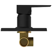 LV-MB-2054 Single Lever Shower Mixer (Deusch Mixer) Body With Upper Part Set (Matt Black)