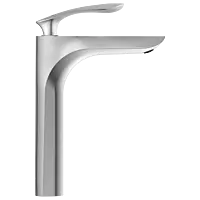 KA-3128 Single Lever Tall Basin Mixer With Braided Hoses (Table Mounted Model)