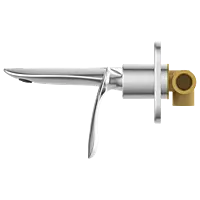 KA-3129 Concealed Body For Single Lever Basin Mixer Wall Mounted With Exposed Part Kit, Consisting Of Operative Lever, Basin Spout & Wall Flange