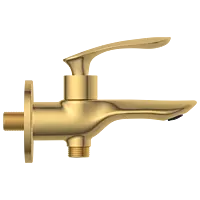 KA-GG-3106 2 Way Bib Tap With Wall Flange (Gold)