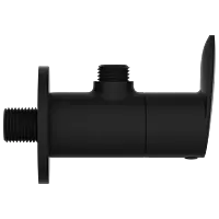 KA-MB-3104 Angle Cock With Wall Flange (Matt Black)
