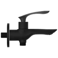 KA-MB-3106 2 Way Bib Tap With Wall Flange (Matt Black)