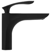 KA-MB-3127 Single Lever Basin Mixer With Braided Hoses (Table Mounted Model) (Matt Black)