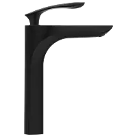 KA-MB-3128 Single Lever Tall Basin Mixer With Braided Hoses (Table Mounted Model) (Matt Black)