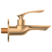 KA-RG-3103 Long Nose Bib Tap With Wall Flange (Rose Gold)