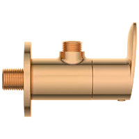 KA-RG-3104 Angle Cock With Wall Flange (Rose Gold)