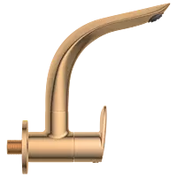 KA-RG-3108 Sink Cock With Swinging Spout With Wall Flange (Wall Mounted Model) (Rose Gold)