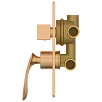 KA-RG-3153 2 Inlet 3 Outlet High Flow Diverter Body With Upper Part Set (Rose Gold)