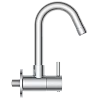 LX-1308 Sink Cock With Swinging Spout With Wall Flange (Wall Mounted Model)