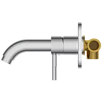 LX-1329 Concealed Body For Single Lever Basin Mixer Wall Mounted With Exposed Part Kit, Consisting Of Operative Lever, Basin Spout & Wall Flange