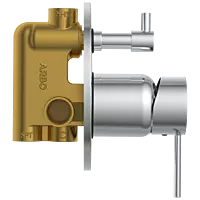 LX-1355 3 Inlet 2 Outlet High Flow Diverter Body With Upper Part Set