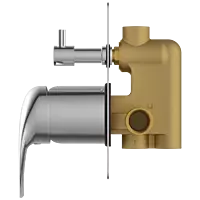 CM-2555 3 Inlet 2 Outlet High Flow Diverter Body With Upper Part Set