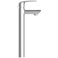 CM-2528 Single Lever Tall Basin Mixer With Braided Hoses (Table Mounted Model)