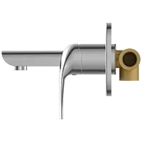 CM-2529 Concealed Body For Single Lever Basin Mixer Wall Mounted With Exposed Part Kit, Consisting Of Operative Lever, Basin Spout & Wall Flange